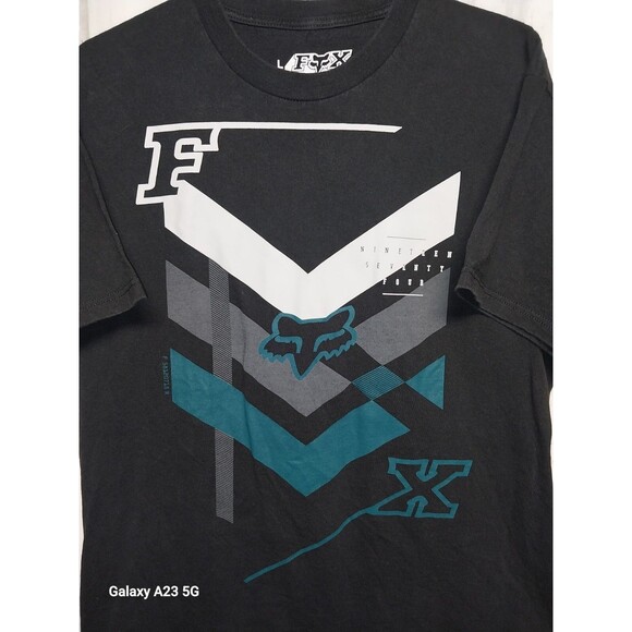 Fox Mens Large Black Tee Shirt - Picture 4 of 6